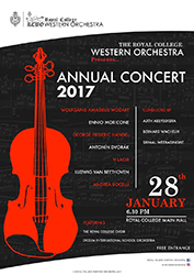 January 28th Bernard Wacheux conducts the Royal College  Western Orchestra